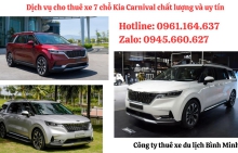 Dịch vụ cho thuê xe 7 chỗ Kia Carnival chất lượng và uy tín từ công ty thuê xe du lịch Bình Minh