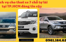 Dịch vụ cho thuê xe 7 chỗ tự lái tại TP.HCM đáng tin cậy