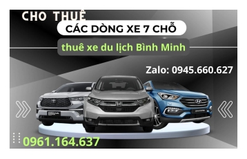 Cho thuê xe du lịch 7 chỗ chất lượng và uy tín