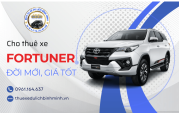 Cho thuê xe fortuner đời mới giá tốt tại HCM