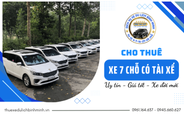 Dịch vụ cho thuê xe 7 chỗ có tài xế tại TPHCM