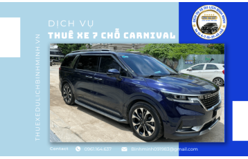 Dịch vụ thuê xe 7 chỗ Carnival giá rẻ, đời mới tại TPHCM